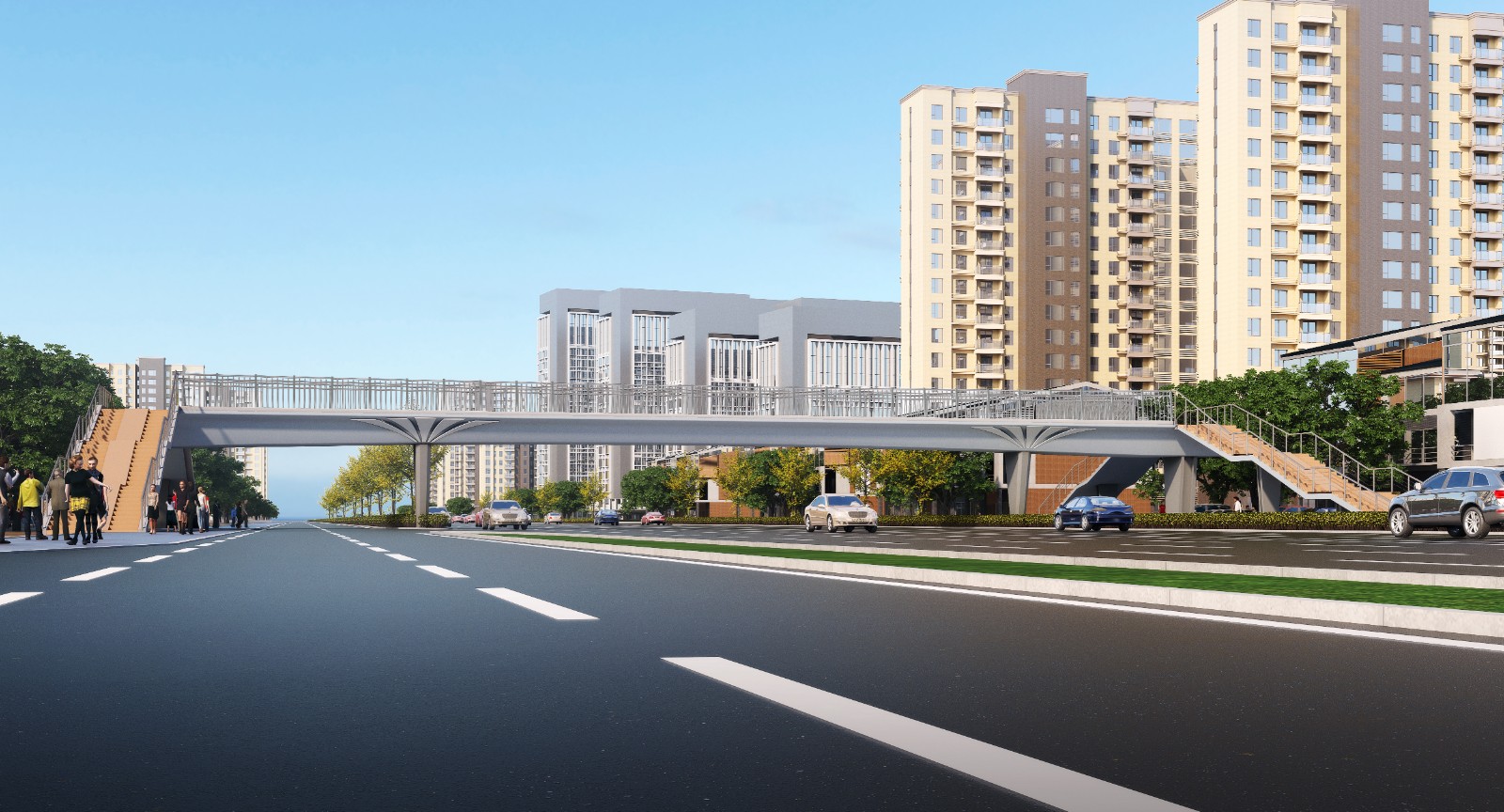 临沂市通达路过街通道